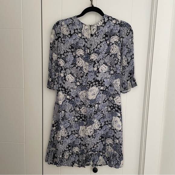 GANNI Printed Georgette Mini Dress - Picture 3 of 6